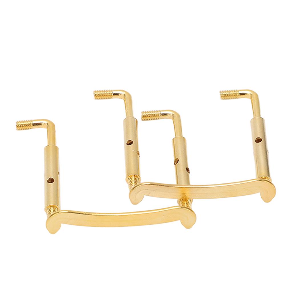 2PCS 4 4 Violin Chinrest Screws Chin Rest Metal Clamp Fittings Stringed Instrument Parts
