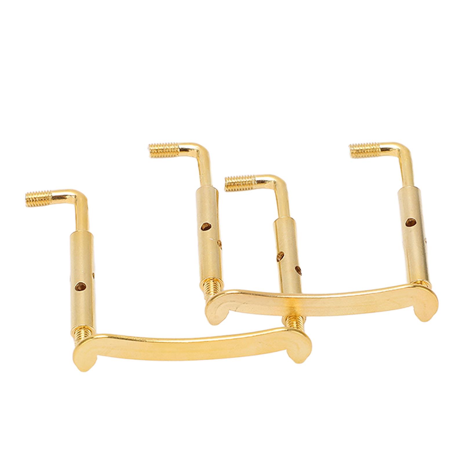 

2PCS 44 Violin Chinrest Screws Chin Rest Metal Clamp Fittings Stringed Instrument Parts