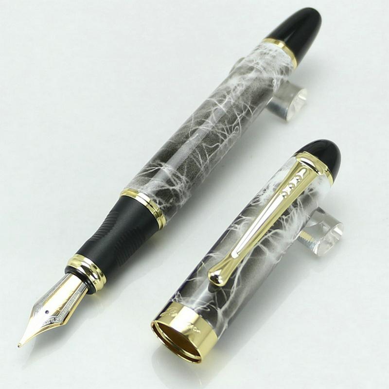 JINHAO X450 High Quality Multicolor White 18KGP Nib Fountain Pen Twist Carven Stationery School&Office Writing