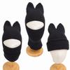 Crochet Knitted Hat Knitted Balaclava Hat Cat Ear Neck Protection Cap  Wind Protection