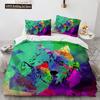 Wolf Duvet Cover Set Black White Wolf Yin And Yang Pattern Wild Animals Comforter Cover King Queen Size For Kid Boys Bedding Set