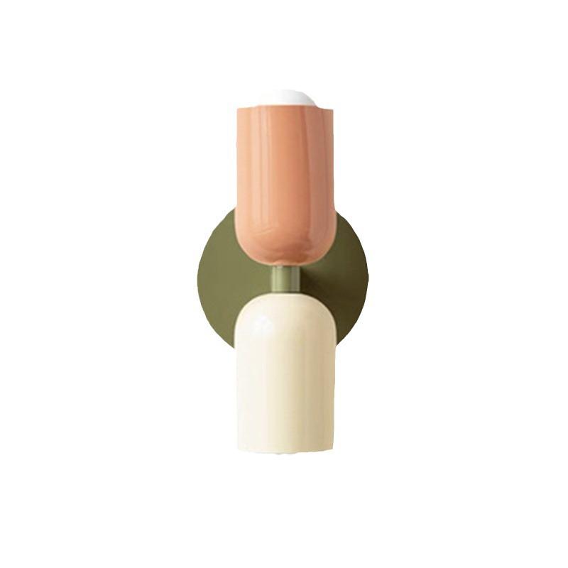 French Nordic Cream Double Head Wall Lamp for Bedroom & Dining Room