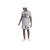 Puma Logo Print Solid Color Straight Shorts Men Bottoms Grey 536934-04