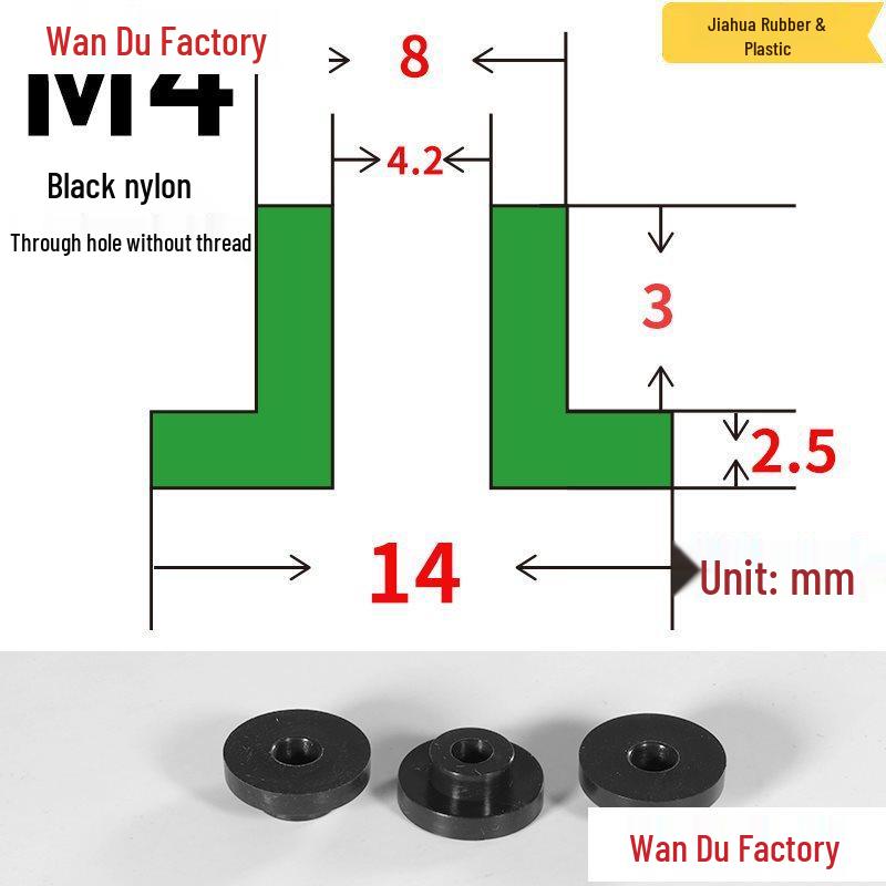 T-Shaped Nylon Insulating Bushing Spacer for M3-M35 Threads
