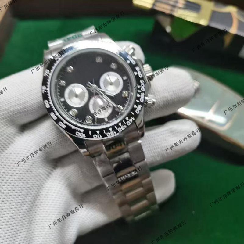 Laojia Daytona Yacht Panda Herren Multifunktions-Chronograph Automatik Uhr