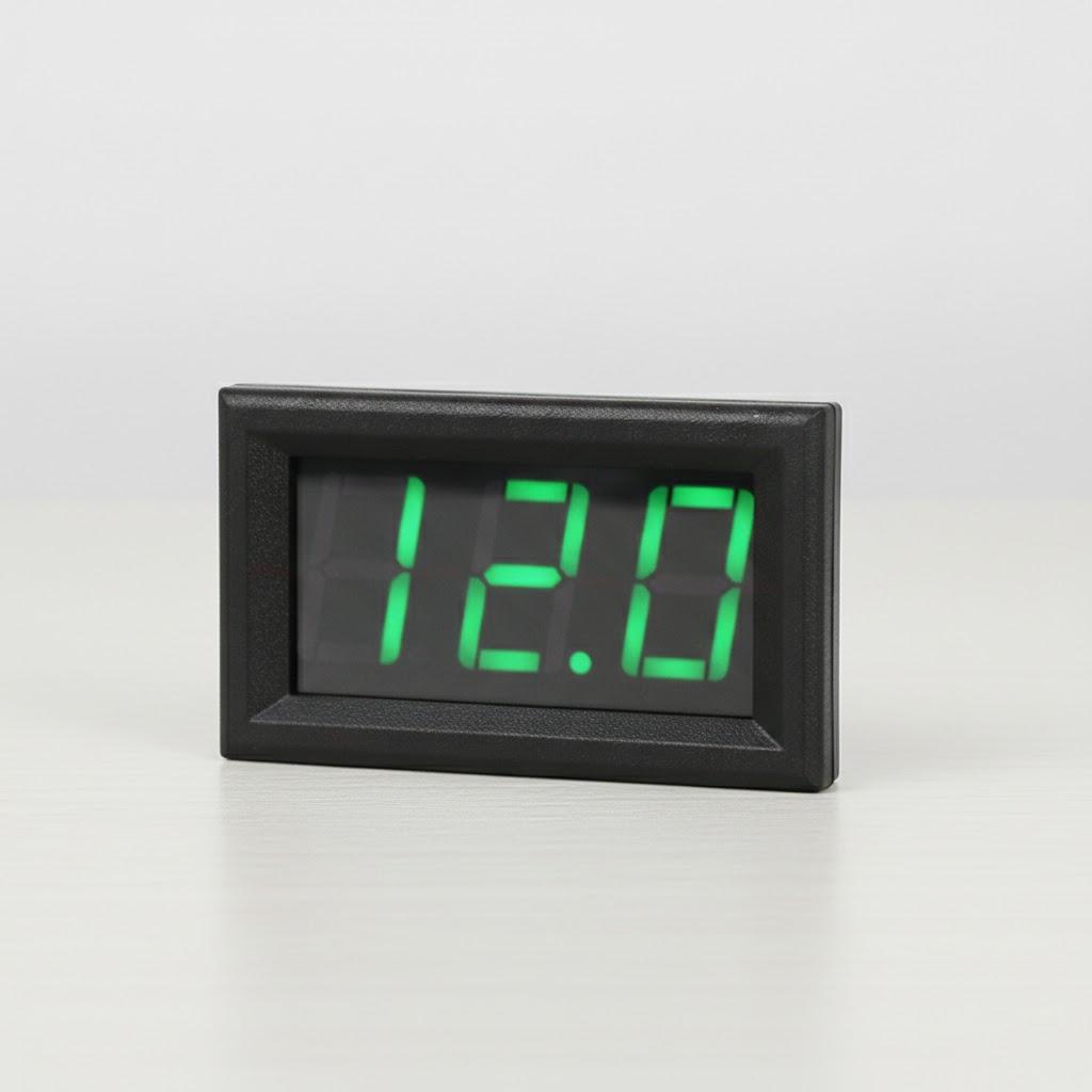 

Digital Voltmeter 4.5V to 30V Voltage Panel Meter for 6V 12V 24V Motorcycles Cars Electrical Testing Tools зелений