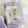 Momo Romance Series Salt-Based Lace Grid Journal DIY Paper Decoration