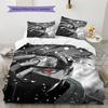 Anime Hatake Kakashi Pattern Bedding Home Decoration Birthday Gift (1 * Duvet Cover + 2 * Pillowcase, Without Core)
