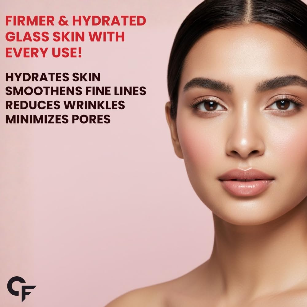 Carbamide Forte Bio Collagen Overnight Hydrogel Face Mask Sheets For Deep Hydration All Skin Types 35 g Pack Of 2