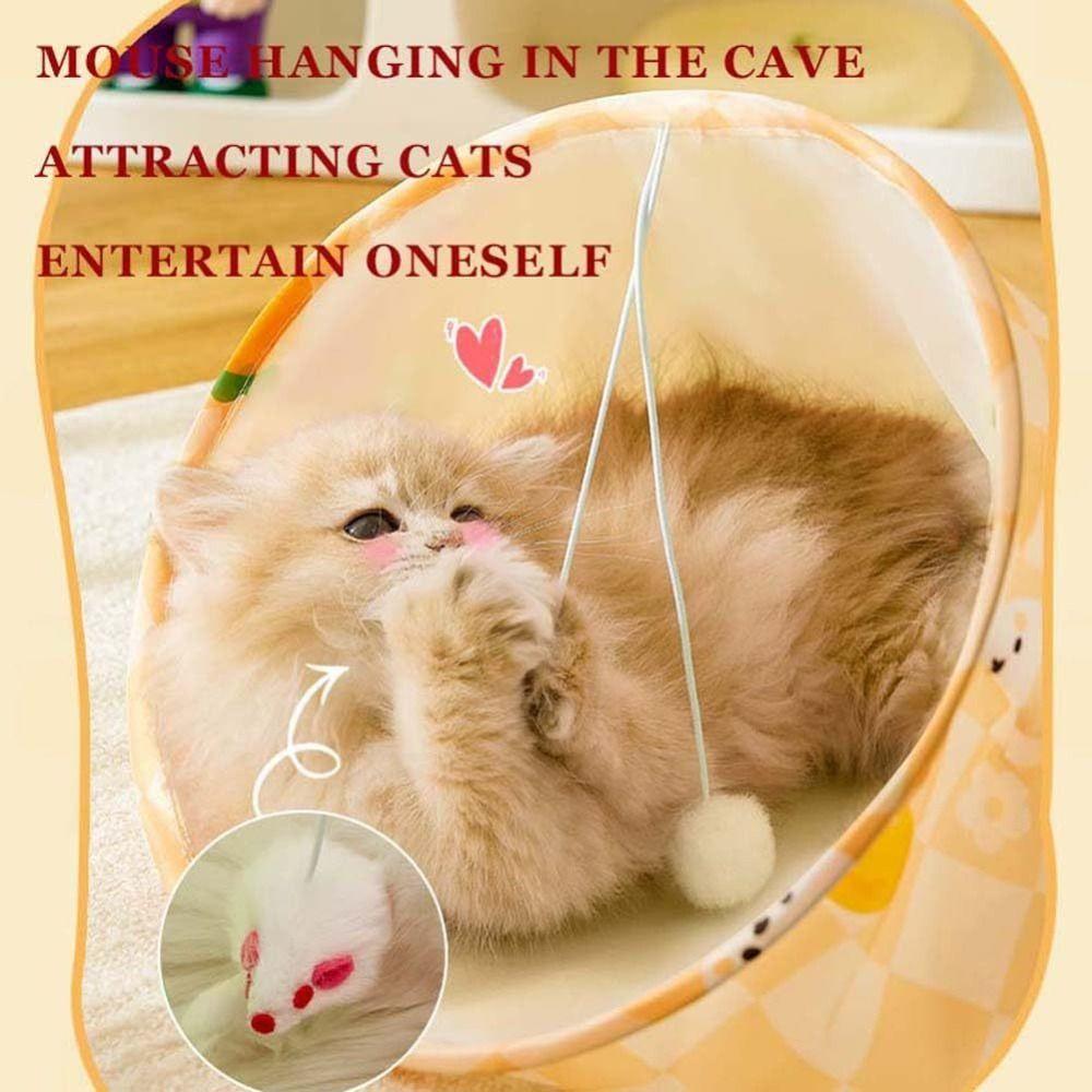 Collapsible Cat Toys Drill Bag Bite Resistant Cat Interactive Toy Cat Tunnel Bag  Small Animal