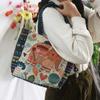 Peacock Ethnic Style Handbag Animal Women Shoulder Bags Simple Canvas Tote Bag  Girls