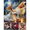 Beauty Special Shaped 5D DIY Partial Drill Diamond Art Kit for Adults Beginners Home Decor Diamonds Paintings Gem Art 30x30cm