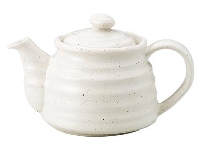 Soho Kiln Ceramic Pot, White Glaze (with Strainer), 420cc, 482-13-403, Approx. 11 X 11cm