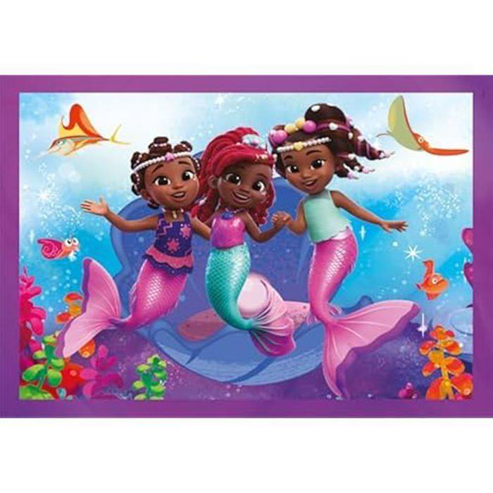 Puzzle pour enfants - clementoni - disney ariel - 4 en 1 - multicolore - 12 à 24 pièces