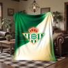 Real Betis Football Print Flannel Blanket Soft Warm Sofa Bed Throw Blanket For Home Office Bedroom