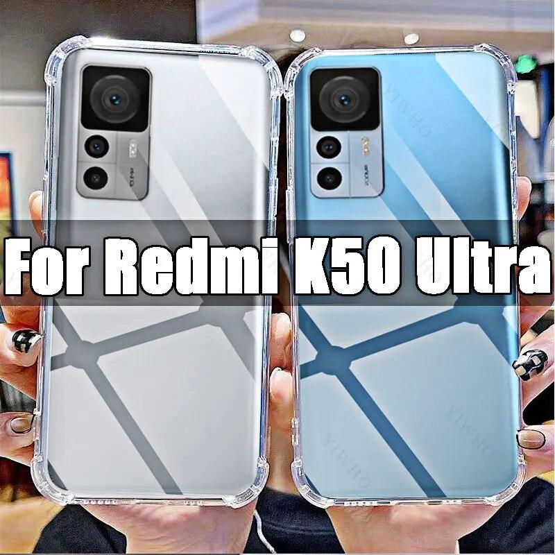 

Мягкий силиконовый противоударный чехол для Xiaomi Redmi K50, ультра прозрачный для Redmi K50Ultra 6,67 дюйма, 22081212C, чехол с защитой от царапин