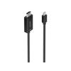 Câble convertisseur Aisens A125-0886 Mini DisplayPort vers HDMI 4K@60Hz 1m Noir cuivre haute pureté