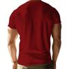 Color Men's New Summer Short Sleeve Shirt Casual Knit T-shirt