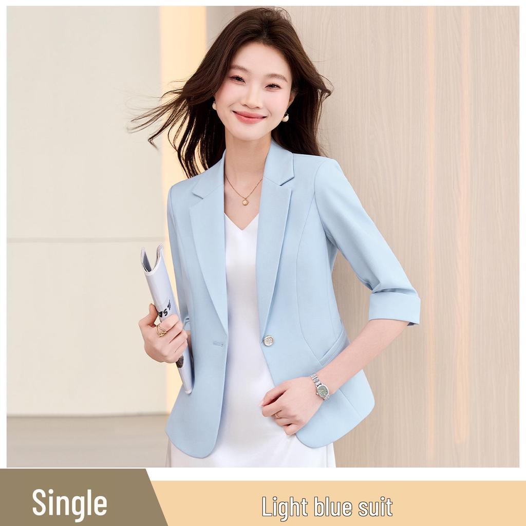 Women's 2026 Spring Fashion Suit: Versatile Casual Jacket & Dress Set for Work