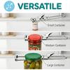 Adjustable Jar Opener for Stubborn Lids - One-Handed Grip, Effortless Opener for Jars & Bottles, Durable Stainless Steel Tool for Weak Hands (1)
