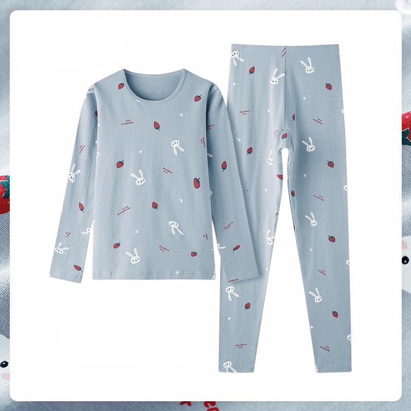 Осенне-зимний хлопковый цветочный женский термобелье с принтом — фото 24