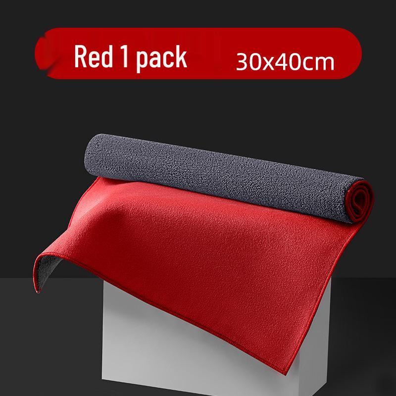 Thickened Suede Car Wash & Cleaning Towel - Large, Absorbent, Multifunctional Coral Fleece Rag