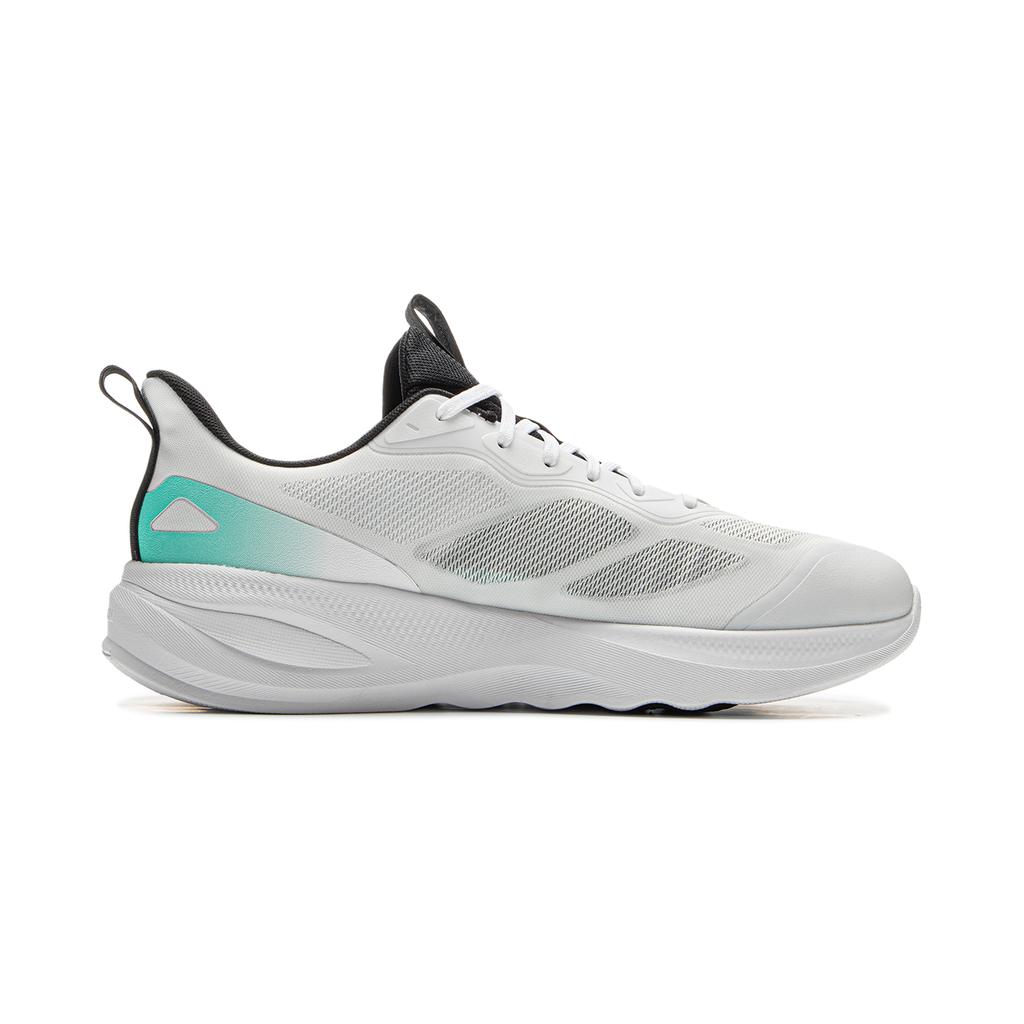 Li Ning Soft Go 2 V4 Cushioning Abrasion Resistant Coverage Lightweight Low top Casual Shoes Men's Standard White AGLV091-1