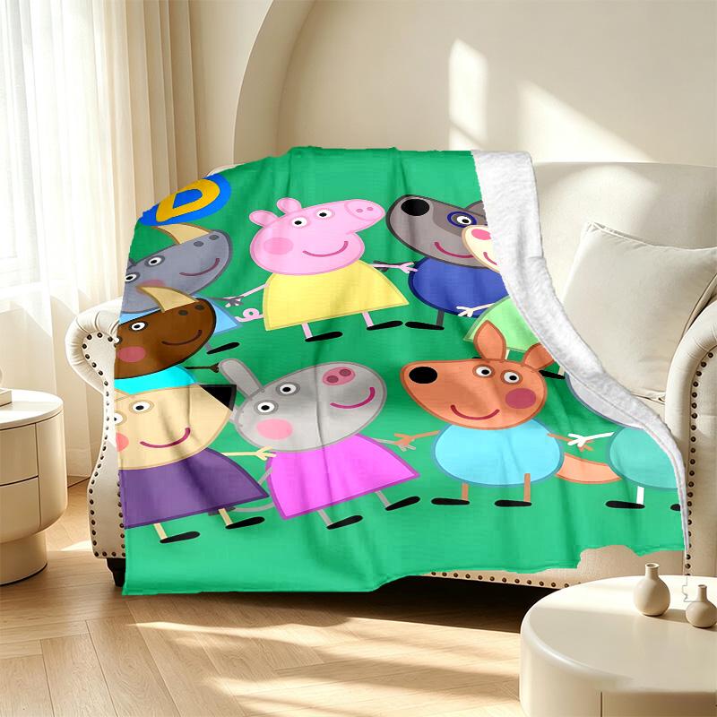 Cartoon animation Pattern Blanket for Home Decoration, Bed, Sofa, Car Travel, Camping, Suitable for All Seasons, Birthday Christmas Gift
