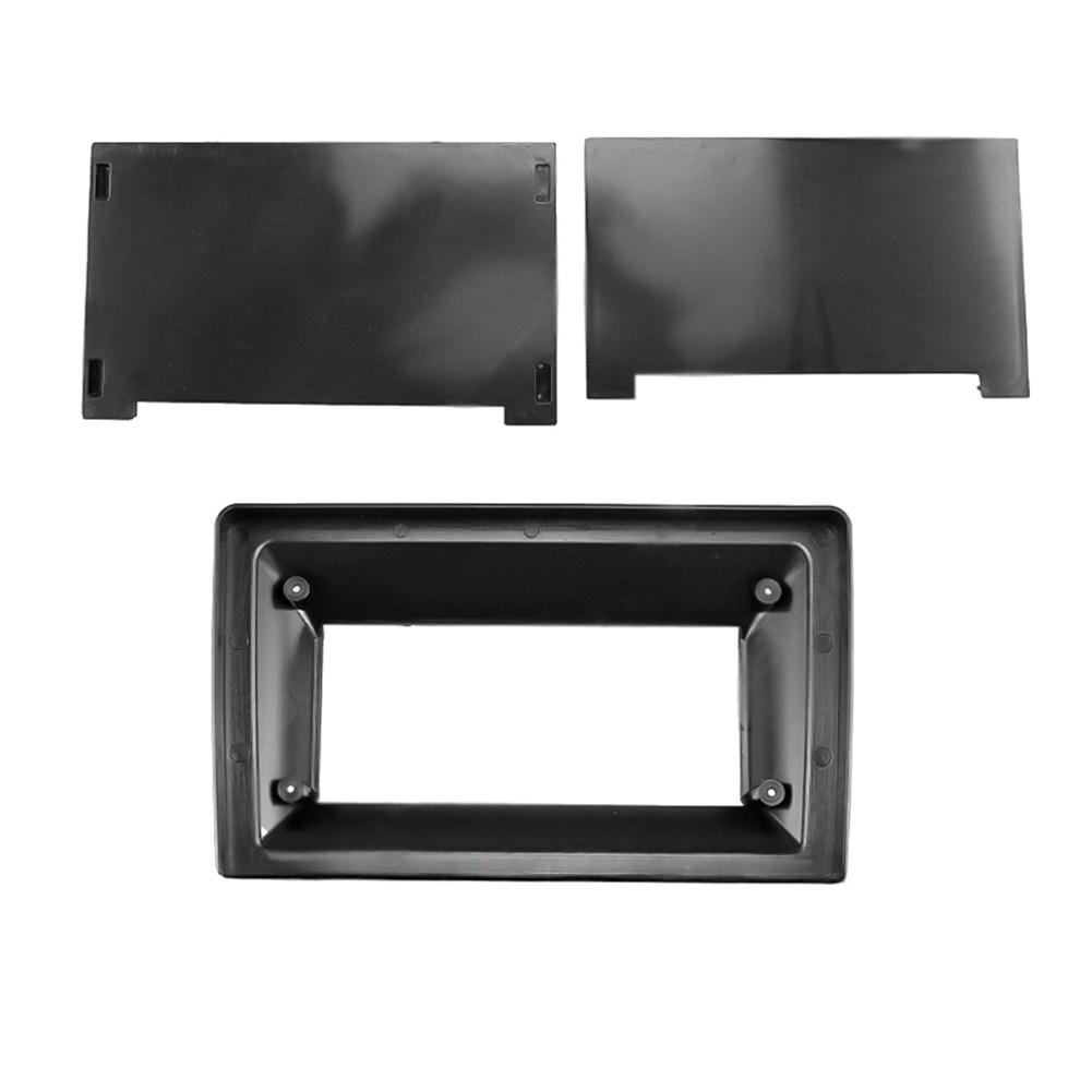 For 1DIN to 9 inch or 10.1 inch Car Audio Mounting Fascia Kit ABS Plastic Frame for Horizontal Head Unit Dashboard Fit