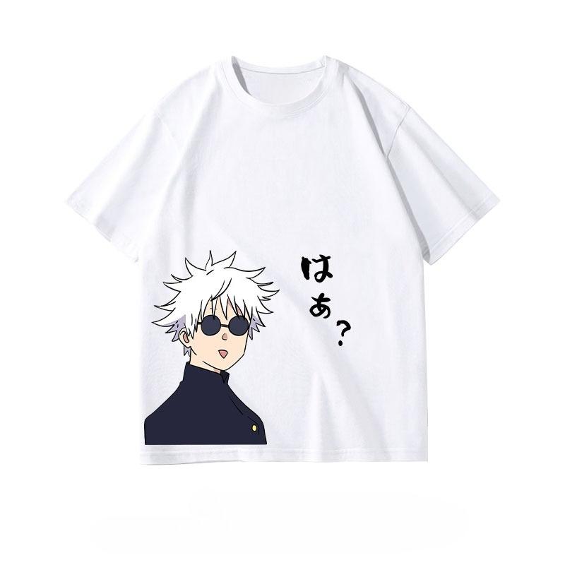 Anime T Shirt Jujutsu Kaisen Gojo Satoru Yuji Itadori Geto Suguru Tee Unisex Women Cotton Harajuku Fashion Top Streetwear Couple