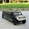 1/32 Extended Version Hummer H2 Alloy Car Model Diecast Metal Vehicles Car Model Simulation Sound And Light Collection Kids Gift
