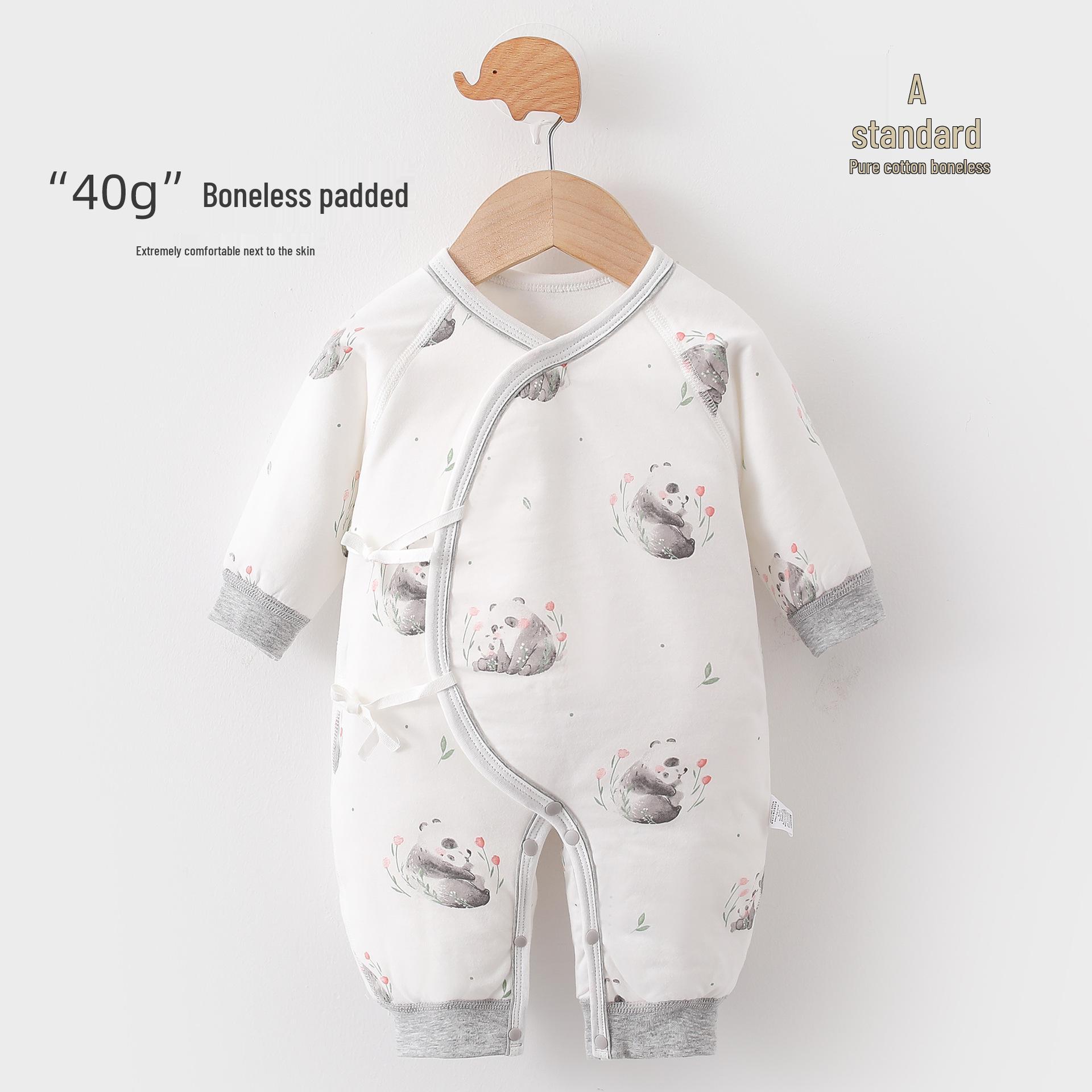 

Newborn Thick Winter Romper - Pure Cotton Baby Outfit for Spring & Autumn 66 cm