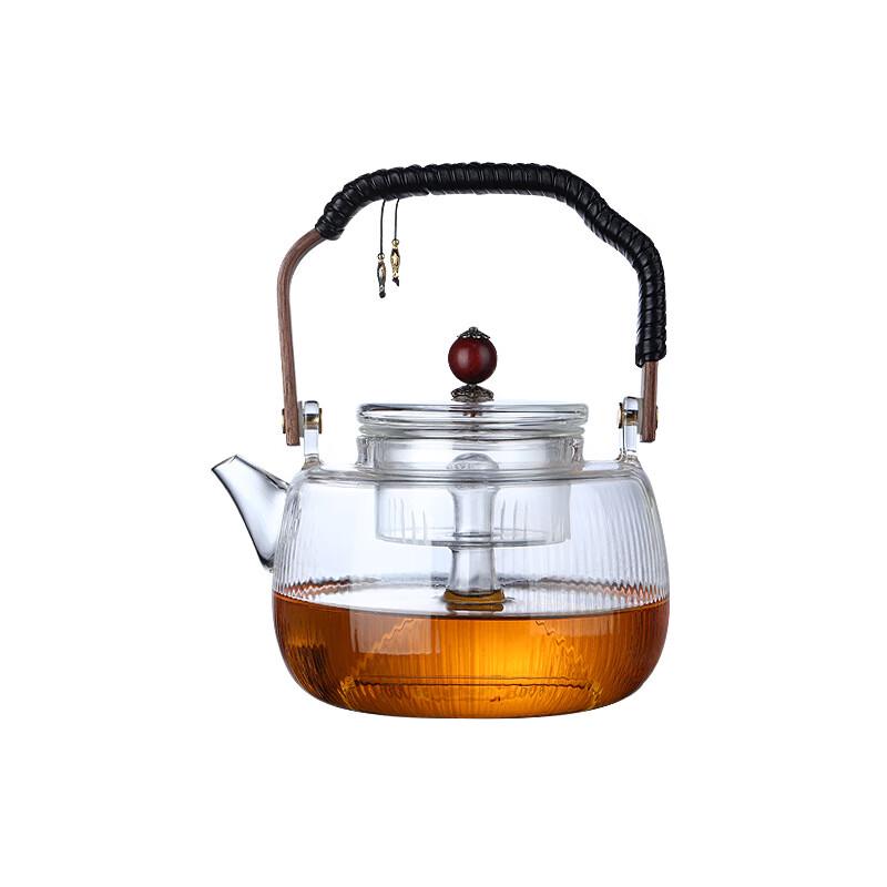 Borosilicate Glass Dual-Use Teapot with Steamer