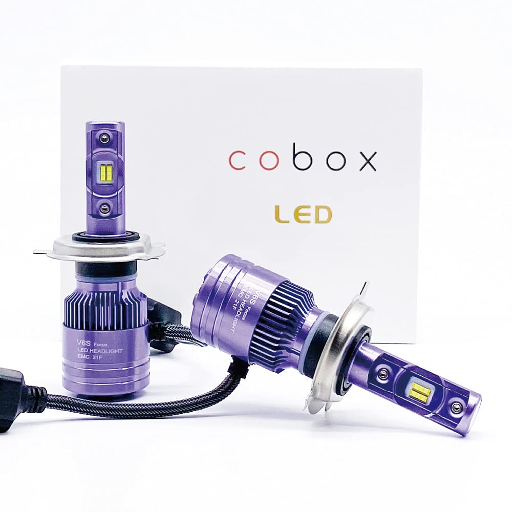 

cobox Светодиодные фары H4 6000K Суперяркие 16000 лм Высокая яркость Чип CSP LED Соответствует техосмотру Ближний/Дальний