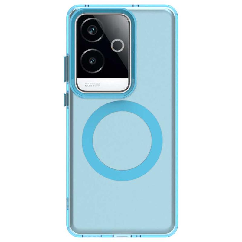 Transparent Case For Realme GT 6 China Case Realme GT6 Magnetic Adsorption Wireless Charge Back Cover For Realme GT 6 China Case