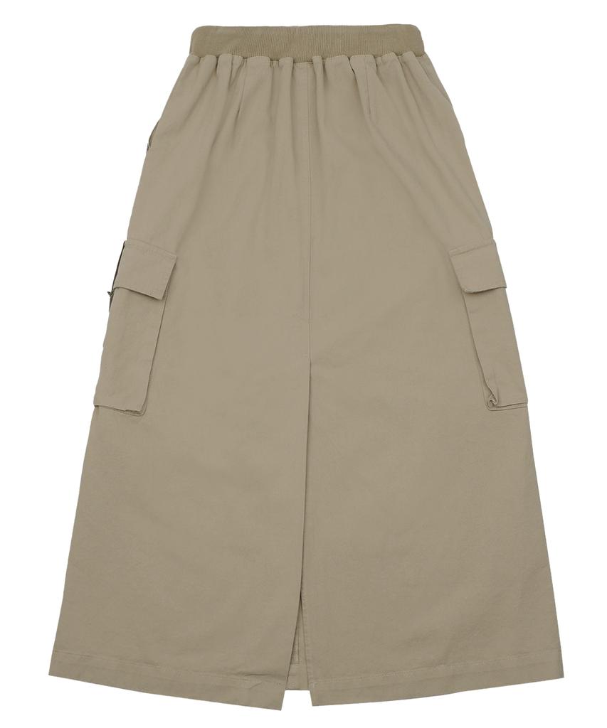 MIDNIGHT MOVE 2 Cargo Skirt (Beige)