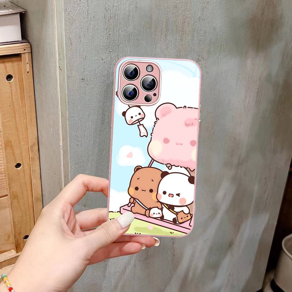 Cute Bubu Dudu Tempered Glass For Iphone 14 13 12 11 Pro Mini XS MAX 14Plus X XS XR Cover