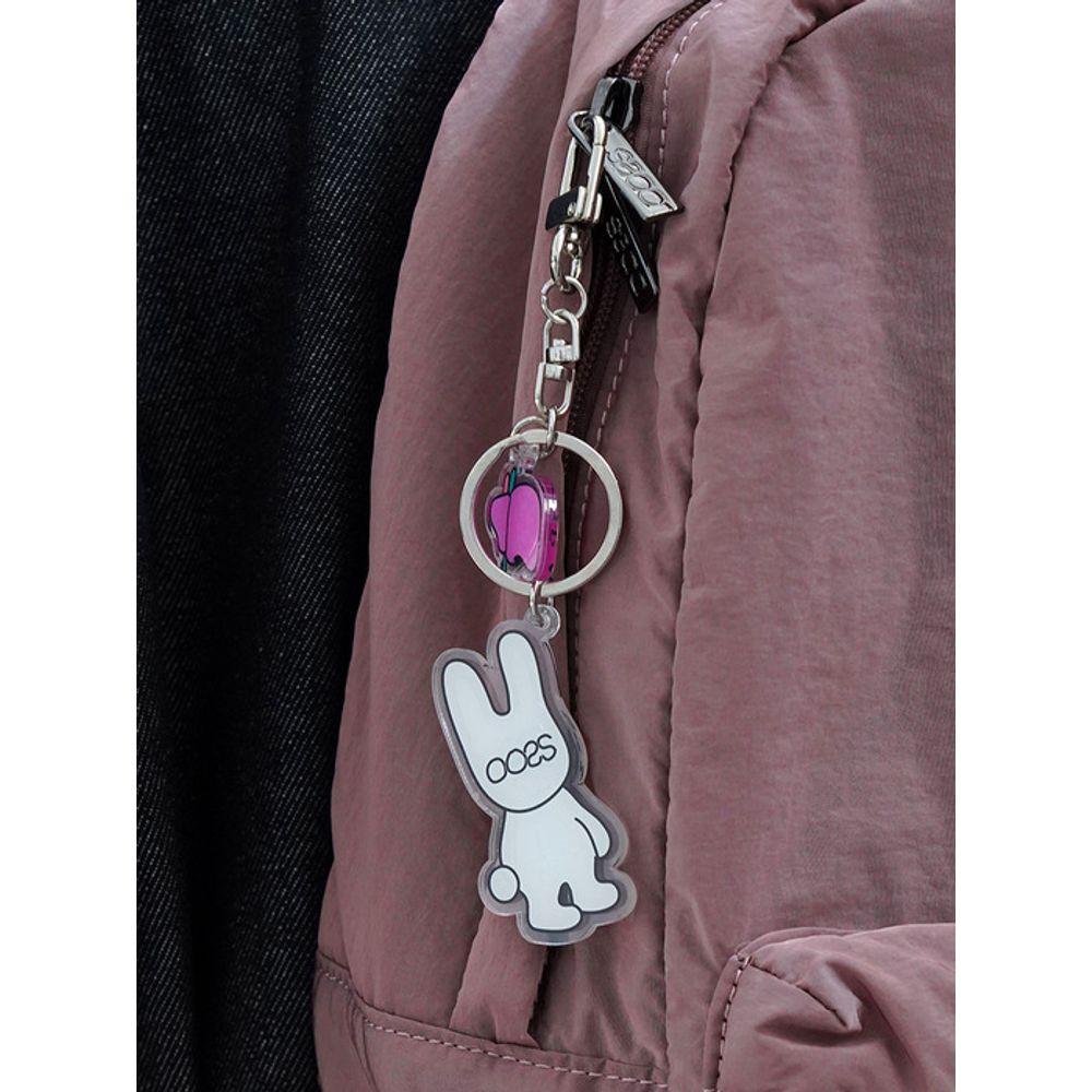 STUDIO SOCKSTOP OOSS Dragon Palace Rabbit Character Acrylic Keychain White