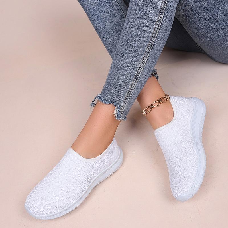 Shoes Women 2022 Newest Spring/Autumn Round Toe Mesh Tennis Female Outdoor Leisure Women S Sneakers Flat Zapatos De Mujer Pu 36