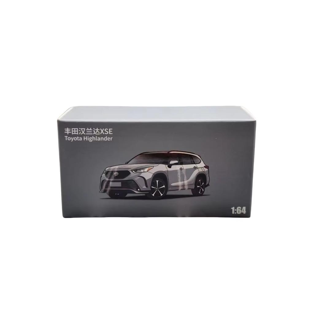 1/64 TOYOTA Highlander XSE Hybrid Miniature Model JKM 1/64 Premium SUV Toy Car Vehicle Free Wheels Diecast Alloy Collection Gift