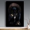 Schwarz und Gold afrikanische Kunst Poster drucken Frau Leinwand Malerei Wand Kunst Cuadros skandinavische Dekoration Home Bild Wohnzimmer