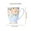 350ml Keramik-Kaffeetasse Vintage Knochenporzellan Kaffeetasse Tasse Bedruckte Teetasse Frühstückstasse Trinkgeschirr Küchenzubehör