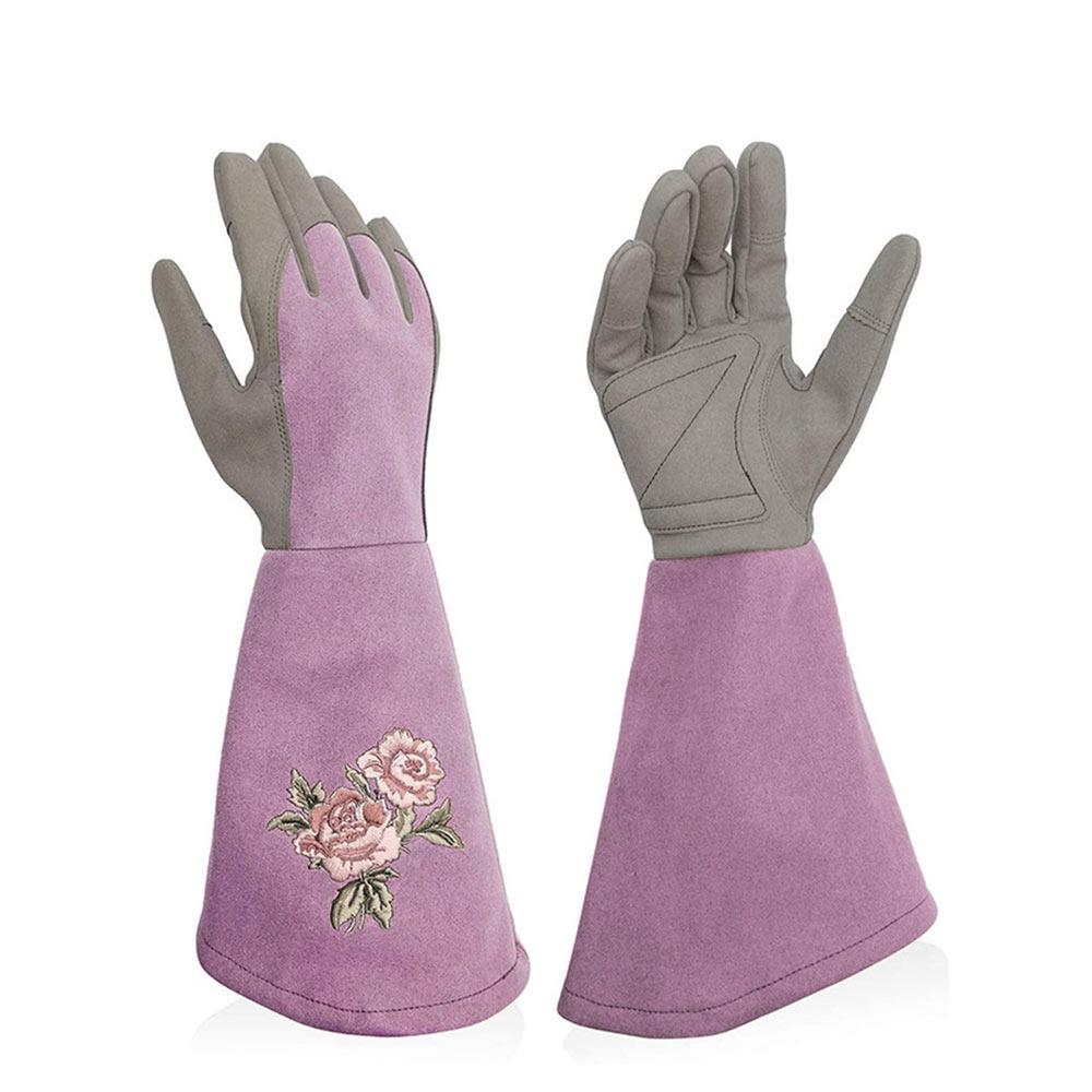 

Рабочие садовые перчатки Дышащие перчатки для посадки и обрезки Инструмент Длинные перчатки Сад M