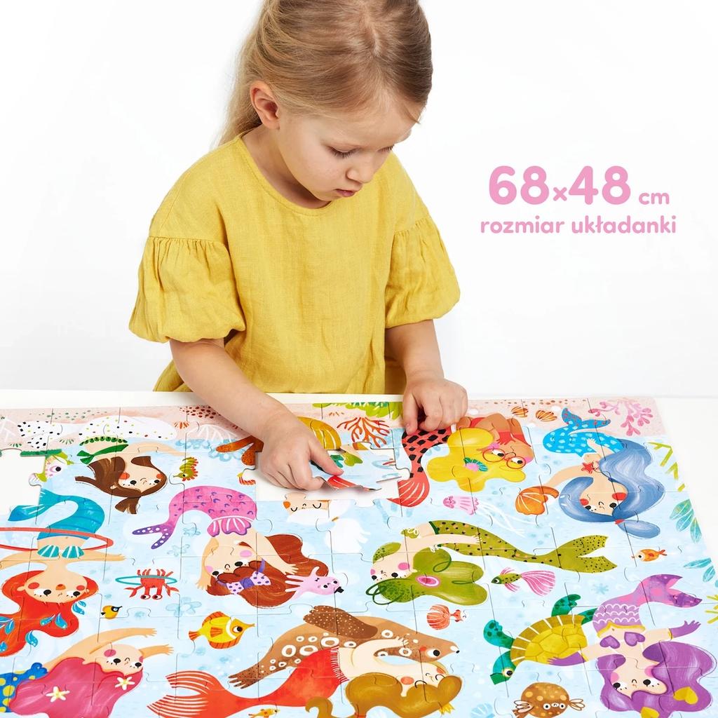Puzzle Magiczne Czuczu Syrenki Zmieniające Kolory 4+