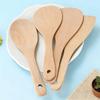 Japanese Beech Wood Spatula: Unpainted, Unwaxed, Non-stick, Long Handle