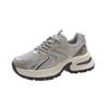 Silver Heightening Platform Shoes Women's 2025 Spring Retro Lightweight Breathable Casual Sports Low-top Dad Shoes Trendy and Versatile