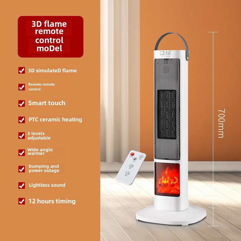 

Электрический обогреватель для дома с 3D-симуляцией пламени — энергосберегающий нагнетатель воздуха и безопасный для детей камин. Upgraded version—remote control + shaking head + 3D flame