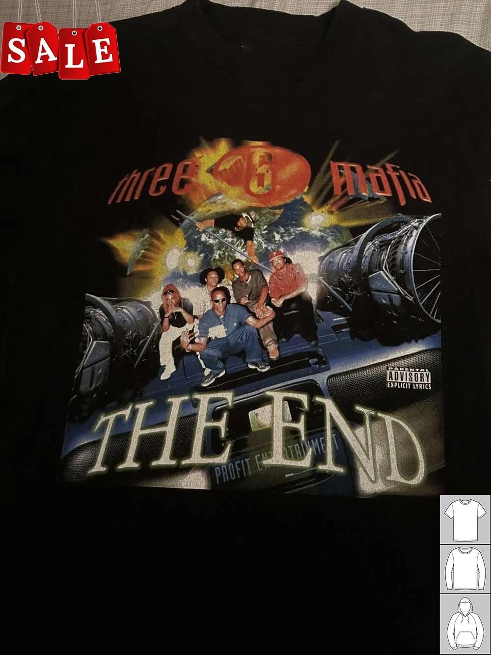 New Popular Three 6 Mafia The End Album Gift For Fans Unisex S-5XL Shirt NH485 XXL