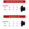 75/100/150mm Ducting Ventilation Grilles Air Vent Cover Extract Valve Grille Durable Air Circulation Vents Cap Home Decoration