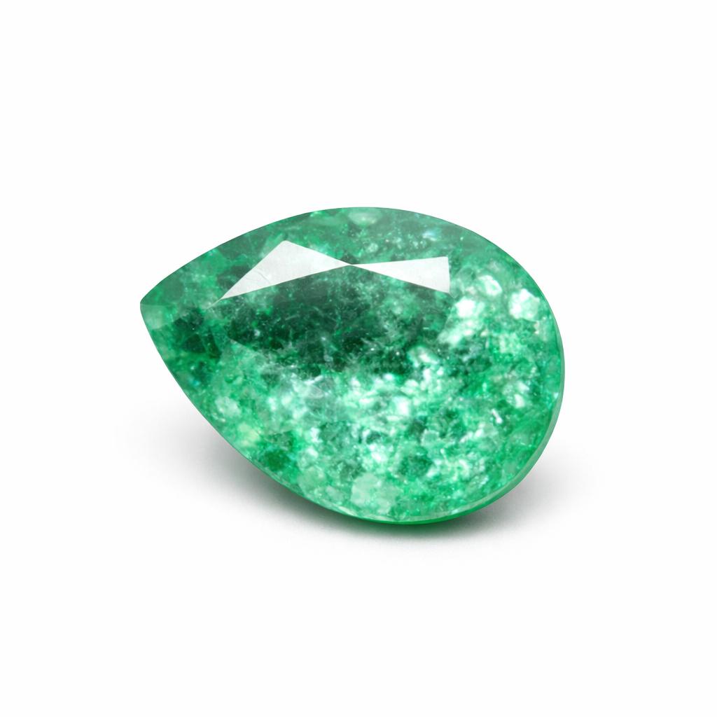 CERTIFIED Natural Most Expensive 5.00 Ct Loose Green Emerald Pear Cut Gemstone